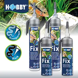 Клей, герметик акваріумний чорний Hobby Fix Underwater Adhesive black 200 мл (11965) - мініатюра 5