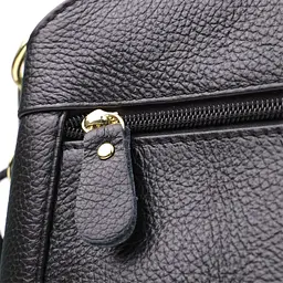 Класична шкіряна сумка для жінок з трьома відділеннями Vintage 22,5х16,5х11,5 см sum0027625 - мініатюра 6