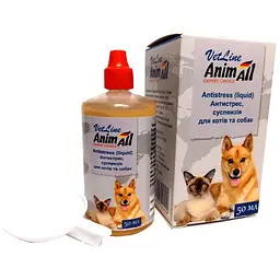 Суспензія AnimAll VetLine Антистресc для котів і собак 50 мл