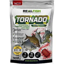 Прикормка Real Fish Прикормка Торнадо Короп Тигровий горіх-Кукурудза 900 г