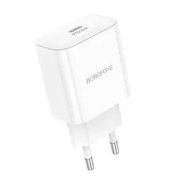 Зарядний пристрій BOROFONE 1xUSB-C PD 20 Вт BA81A білий (6941991108181) - мініатюра 2