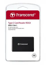 Кардридер TRANSCEND Cardreader TS-RDC8K2 3.1 Gen 1 Type-C Multi Card Black - мініатюра 5