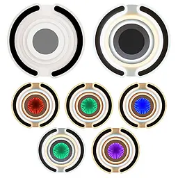 Світильник LED smart MATRIX+пульт 100W 3000-6000K IP20 чорний круг Violux ( 220485 ) - мініатюра 8