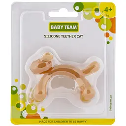 Силіконовий прорізувач Baby Team Котик (4026) - мініатюра 2