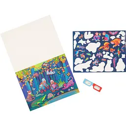 Набір для творчості Melissa & Doug Багаторазові 3D-наліпки з окулярами Місця існування тварин (MD9376) - мініатюра 2