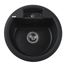 Гранітна мийка Globus Lux Guron графіт 480 мм А0001, Графит