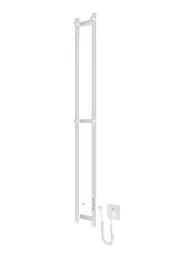 Електрична рушникосушарка HF Slim 1170x140 white matte 3.164.045797.WM, Білий матовий, нижнее, Електронний
