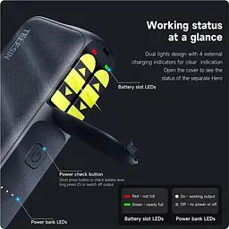 Зарядний пристрій Telesin Storage Charging Box Power Bank для GoPro 5/6/7/8/9/10/11 GP-PB-001 [83515] - мініатюра 9