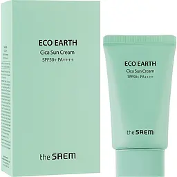 Сонцезахисний крем The Saem Eco Earth Cica Sun Cream із центелою та м'ятою 50 мл - мініатюра 2