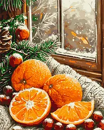 Картина за номерами Цитрусовий аромат. Зимовий натюрморт 40x50 см Origami LW 3548
