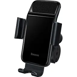 Автотримач із бездротовою зарядкою Baseus Smart Solar Power Wireless Cycling Electric Holder Black (SUZG010001) [85330]