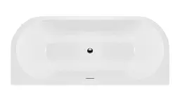Ванна акрилова пристінна Rea Capri 170x75 white REA-W9801, Білий - мініатюра 3