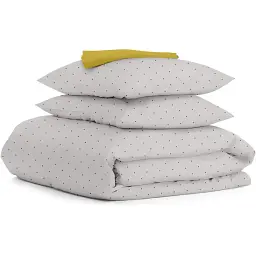 Комплект постільної білизни Cosas полуторний MINI DOTS CS1 160 x 220 см (DotsGreyBeige_94Marmalade_160)