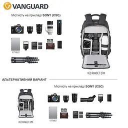 Рюкзак Vanguard VEO Range T 37M Black (VEO Range T 37M BK), Чорний - мініатюра 8