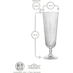 Келих для коктейлів Bormioli Rocco America'20s, 510 мл, прозорий (123227BZG021990) - мініатюра 2