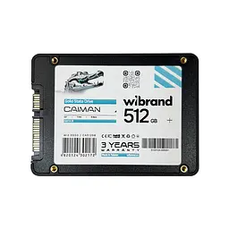 Накопичувач SSD Wibrand Caiman 512GB 2.5" 7mm SATAIII Bulk (WI2.5SSD/CA512GB) - мініатюра 3