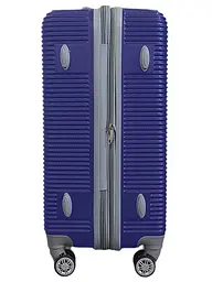 Валіза дорожня середня M Carbon 0508 пластикова Синій - мініатюра 4