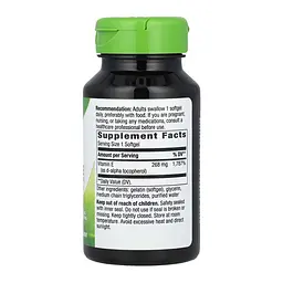 Вітамін E Vitamin E D-Alpha Tocopherol - 100 Softgels - мініатюра 2
