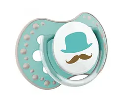 Пустушка силіконова динамічна Lovi Retro baby, 0-3 міс., 2 шт., блакитний (22/803boy) - мініатюра 3