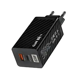 Мережевий адаптер GaN BK378 USB Type-C 65W (Чорний)
