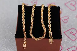Ланцюг Xuping Jewelry канатик 50 см 4 мм золотистий - мініатюра 2