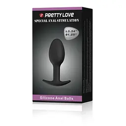 Анальна пробка - Pretty Love Special Anal Stimulation Anal Balls 3.34" Black - мініатюра 8