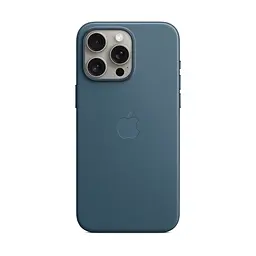 Чехол для Apple iPhone 15 Pro Max, FineWoven Case with MagSafe, синий, защитная накладка из материала FineWoven, противоударный, для iPhone, защита всего корпуса, поддержка беспроводной зарядки и MagSafe, (ARM71990) - мініатюра 6