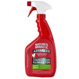 Спрей-знищувач Nature's Miracle Advanced Stain and Odor Eliminator для видалення плям і запахів від собак з посиленою формулою 946 мл