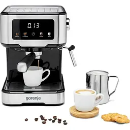 Gorenje Кавоварка рожкова 1.5л мелена ручний капучинатор - мініатюра 9