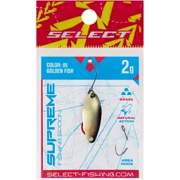 Блешня Select Supreme 2.0g 27mm #05 Golden Fish - мініатюра 2