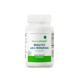 Вітаміни та мінерали Methyl B12 with L-Methylfolate, 60 пастилок Seeking Health fit0017691