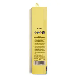 Набір пензлів HIMI 5 шт. круглий, Yellow Edition (6974712455028) - мініатюра 3