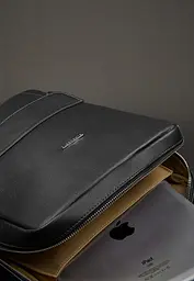 Шкіряний жіночий міський рюкзак на блискавці Cooper чорний - мініатюра 4
