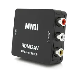 Перехідник HDMI F to 3xRCA F AV 720P/1080P black Voltronic (YT-CM-HDMI/AV-B) - мініатюра 3