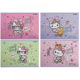 Зошит для малюв. на скобі 12/100 A4 Hello Kitty Уф лак+глітер HK23-241/Kite/(20)(160) - мініатюра 1