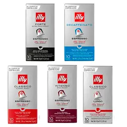 Набір кави у капсулах 5 видів ILLY Nespresso Гурман 50 шт