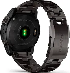Смарт-годинник Garmin Fenix 7X Sapphire Solar Edition Carbon Grey DLC Titanium with Carbon Grey DLC Vented Titanium Band 010-02541-27 [78193] - мініатюра 4