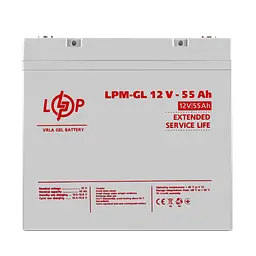 Акція.Акумулятор гелевий LPM-GL 12V - 55 Ah