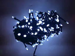 Гірлянда КИТАЙ Конус 300LED білий 15м чорний провід 1230-03