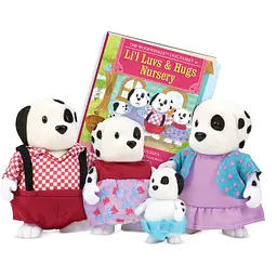 Набір фігурок Li'l Woodzeez Сім'я Собак 4од книжка EN det0018376