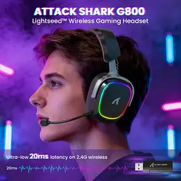 Навушники ATTACK SHARK G800 Black - мініатюра 3