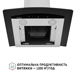 Витяжка декоративна зі склом PERFELLI GRASSI 6PWX INOX - мініатюра 9