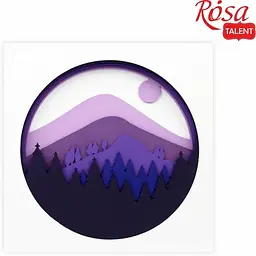 Набір картина 3D Rosa Talent Пейзаж Гори 3 ДВП ґрунтоване 7 шарів 30х30 см - мініатюра 4