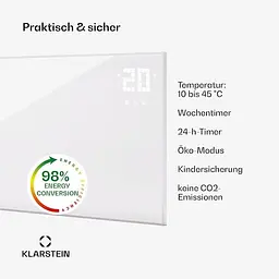 Інфрачервоний обігрівач Klarstein Wonderwall Smart Bornholm (10045464) - мініатюра 8