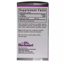Гіалуронова кислота Bluebonnet Nutrition Beautiful Ally 100 мг 90 капсул - мініатюра 2