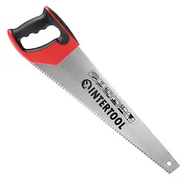 Ножівка ручна Intertool по дереву 450 мм потрійне заточування 7T х 1" HT-3105