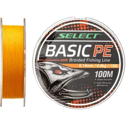 Шнур Select Basic PE Orange 100 м 0.18 мм 22 lb/9.9 кг