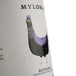 Вино Mylonas Retsina біле сухе 0.75 л - мініатюра 3