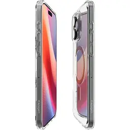 Прозорий чохол Spigen Ultra Hybrid MagSafe Gold для iPhone 16 Pro (ACS08132) - мініатюра 4