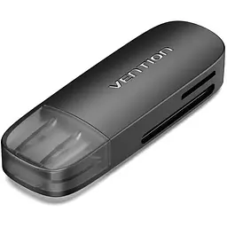 Зчитувач флеш-карт Vention USB 3.0 to SD+TF Black Dual Drive Letter (CLGB0)